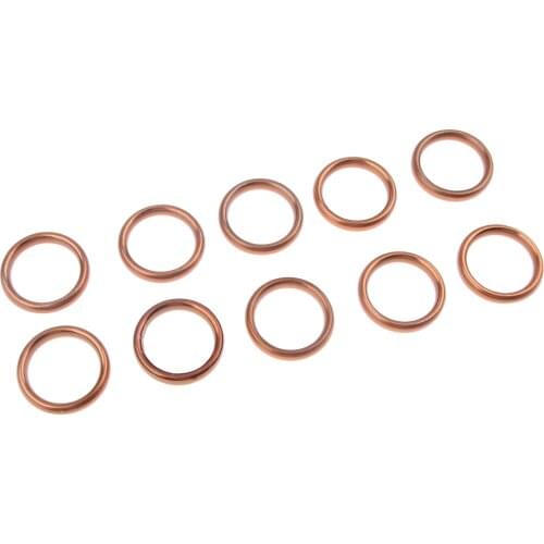 10Pieces Exhaust Muffler Gasket Kit ID:30mm OD:40mm For Honda CG125