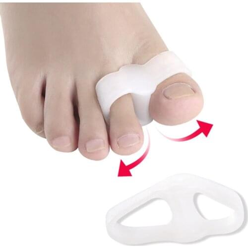 2pcs Toe Separator Bunion Hallux Valgus Corrector Foot Finger Straightener Finger Hallux Valgus Corrector Pedicure Foot Care