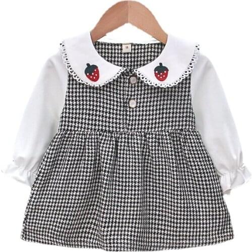 2021 Kids Long Sleeve Dresses Girl Elegant Striped Princess Dress Girls Christmas Dress Childrens Clothing Dress for Girls