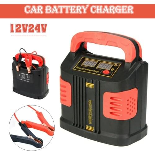 350W Heavy Duty Car Smart Battery Charger Jump Starter Pulse Repair 12V 24V Automatic Charging Accessories For Motorcycles Vans