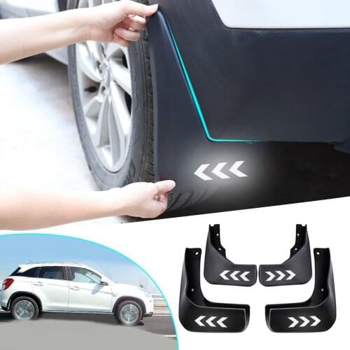 Car Mud Guards For Citroen C4 Hatchback 04-10 Car Mud Flaps Front Rear Splash Guards For Fender Mudguards Reflective Mudflaps