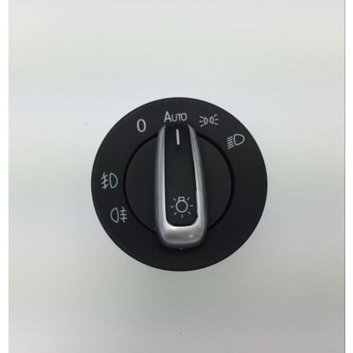 For VW Golf Jetta MK5 MK6 GTI Passat B6 B7 CC Touran Tiguan Chrome Auto Headlight Switch Fog Head Light Lamp Knob 5ND 941 431 B