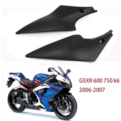 Motorcycle Gas Tank Side Cover Panel Fairing Trim for Suzuki GSXR600 GSXR750 K6 GSXR GSX-R 600 750 2006-2007