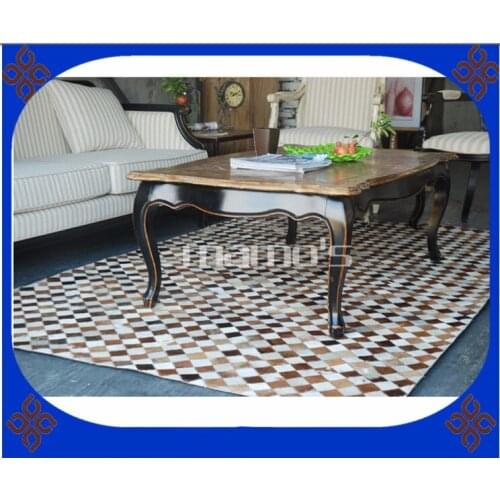 Free shipping via DHL 100% natural genuine cow leather plastic carpet