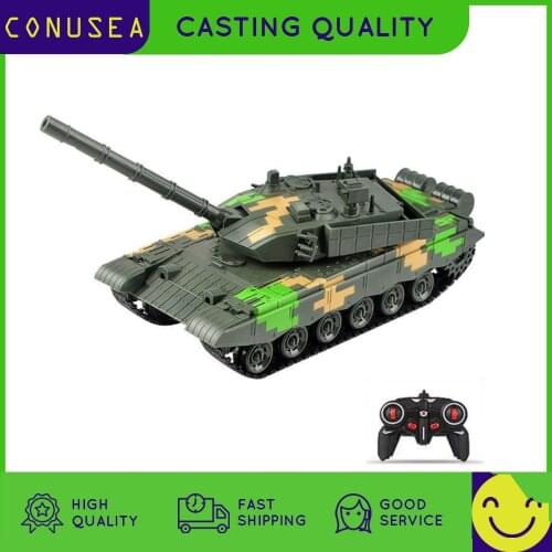Big 1/24 Rc Car World of Tanks War 2.4G 7CH Rc Tank Battle On Radio Control Cars Childrens Toys for Boys Age 4 Remote Control