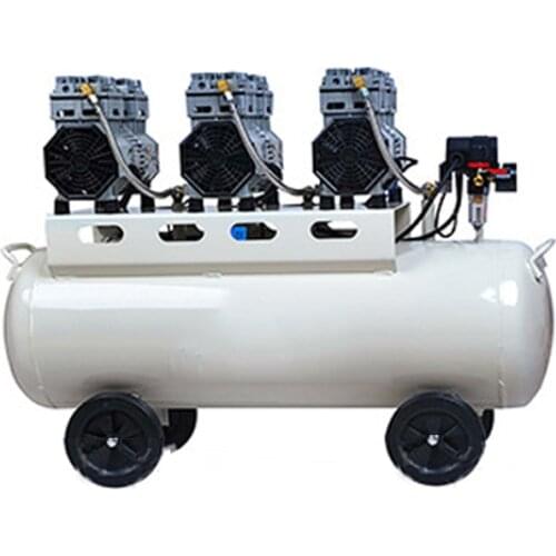 1PC Large Air Pump Compressor 90L Oil-free Silent Air Compressor Dental Laboratory Auto Repair Air Pump Compressor Machine 220V