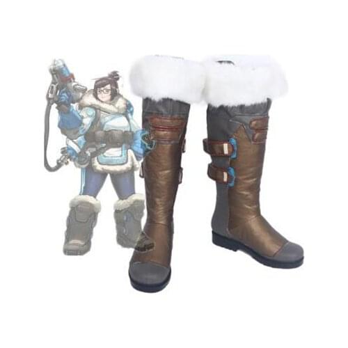 OW Pioneer 76 Soldier Mei Cosplay Boots Shoes Halloween Party Cosplay Show Boots Custom Made for Adult Women Shoes Accessories