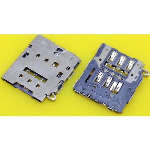 Cltgxdd KA-190 SIM Card Holder Tray Socket Connector for Samsung S6 straight screen Sim Card Reader