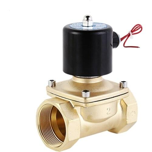 2" Electric Solenoid Valve For Water DN50 Normally Closed Brass 220V 12V 24V Solenoid Valve