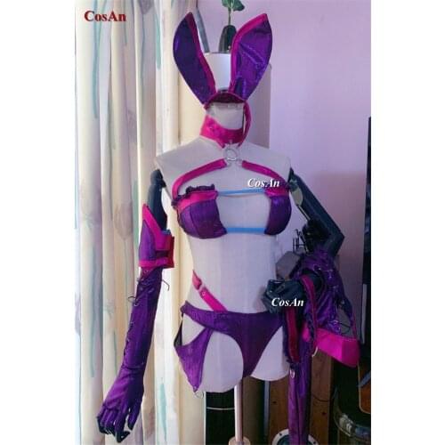 Hot Game Fate/Grand Order Medusa Cosplay Costume Rider Bunny Girl Uniforms Unisex Activity Party Role Play Clothing Custom-Make