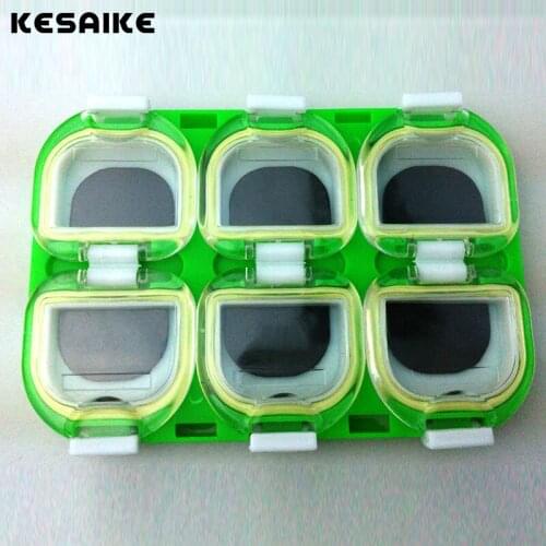KESAIKE 6 Compartments Storage Case Box Magnetic buckle Plastic Fishing Lure Spoon Hook Bait Tackle Bait Hooks Tool Compartment