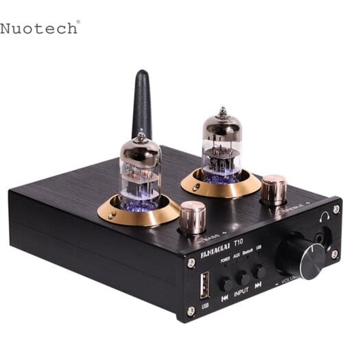 Nuotech T10 Tube Amplifier Bluetooth 5.0 Home High-power HIFI Amp Support U Disk Lossless Playback Sound Amplifier