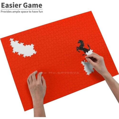 Small Logo Horse Black Jigsaw Puzzle Educational Puzzle Games Toys Logo Car Racing Italy Italian Testarossa F40 Abarth Alfa