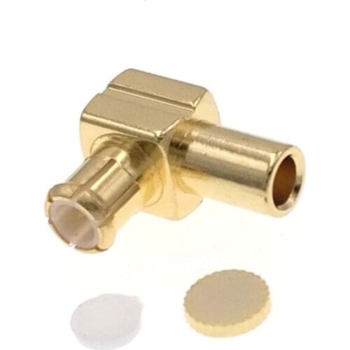 MCX Male R/A To Semi Rigid RG405 0.086" RF Connector