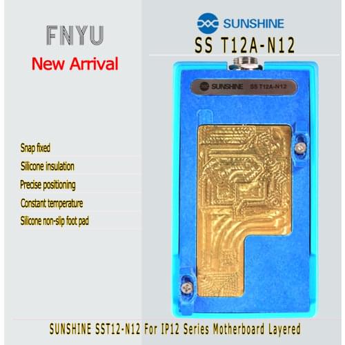 Motherboard heating station SUNSHINE SS T12A-N12 For IP12/12 Pro/12 Pro Max Accurately Positioned Rapid warming IC Slot