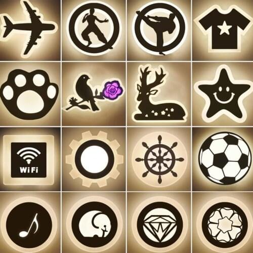 Wall Lamps acryl material for livingroom bathroom home Decoration Sconce Light 90-260V lamparas de pared