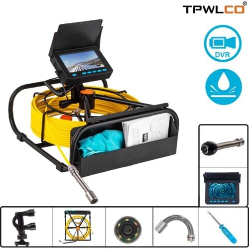 New 4.3inch DVR Snake Video Pipe Surveillance Endoscope Camera 10/20/30/40/50M Underwater Drain Sewer Inspection Camera System