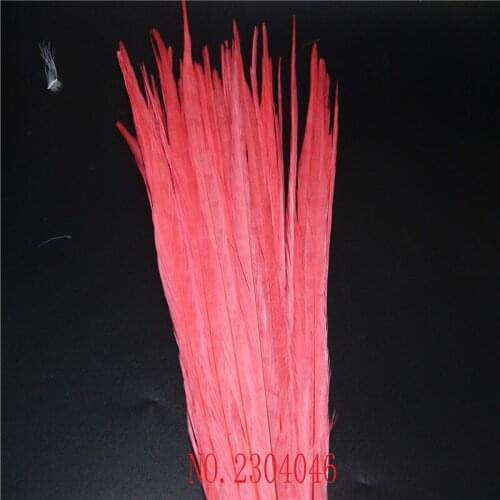 Wholesale 50 natural pheasant feathers 40-45CM (16-18 inches) pheasant tail watermelon red DIY decorative accessories