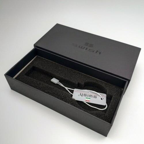 SWISH Original Box Black Paper Gifts Box (without watch) Quality Rectangle Watch Box