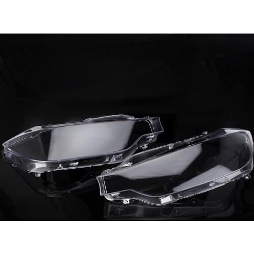 Car Front Headlight Cover Headlamp Lens Cover For BMW F30 2013 2014 2015 2016 Transparent Automobile Accessories Left Right Pair