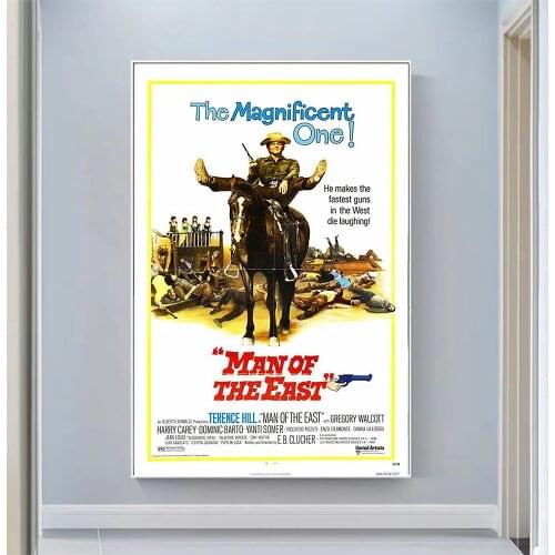 CP1616 Man of the East Classic Hot Movie Print Silk Fabric Poster Indoor Wall Art Decor Gift