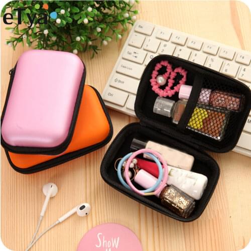 ETya Portable Travel Earphone Electronic SD Card USB Cable Phone Data Line Packing Organizer Bag Pouch Case Travel Accessories