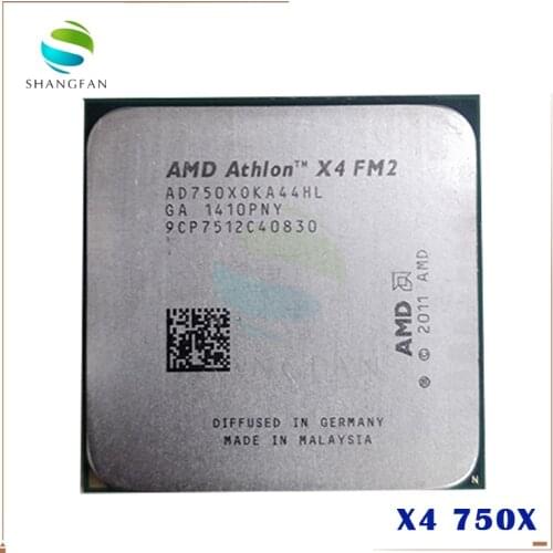AMD Athlon II X4 750X X4 750 3.4G 65W AD750XOKA44HL Quad-Core 65W CPU Socket FM2
