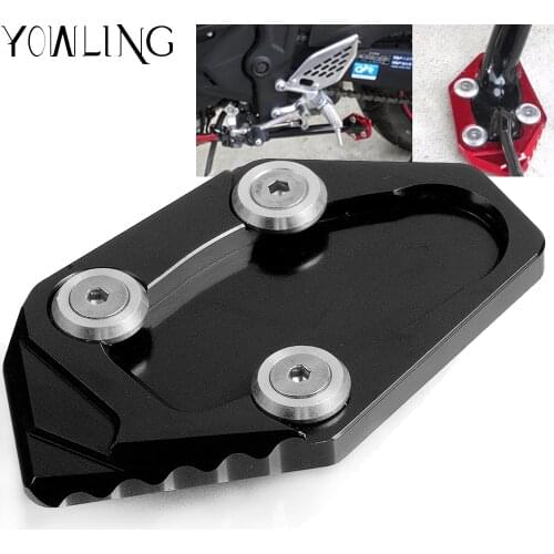 R25 R3 MT25 MT03 CNC Side Stand Plate Kickstand Extension Pad Enlarger for YAMAHA YZF R3 R25 YZF-R3 YZF-R25 YZFR3 2014 2015 2016