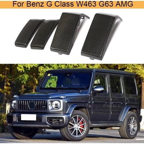 Car Front Rear Bumper Splitters Trim Guard For Mercedes-Benz G Class W463 G63 AMG 2019 Bumper Decoration Carbon Fiber