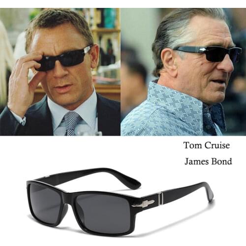 Luxury classic vintage steve 007 daniel craig style polarized sunglasses man driving brand design rectangle sunglasses oculos