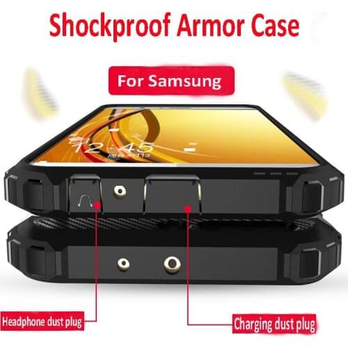 Luxury Armor Shockproof Bumper Case For Samsung Galaxy A50 A30 A10 A40 M20 A20 Case Cover A5 2017 A7 A8 2018 Silicone Soft Case