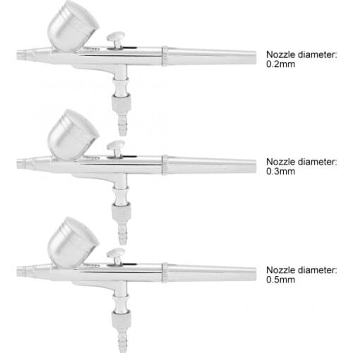 Airbrush Pen Air Brush Spray Gun Pneumatic Sprayer Pen for Nail Art Body Tattoos Spray Cake Toy Models 0.2mm 0.3mm 0.5mm 7CC