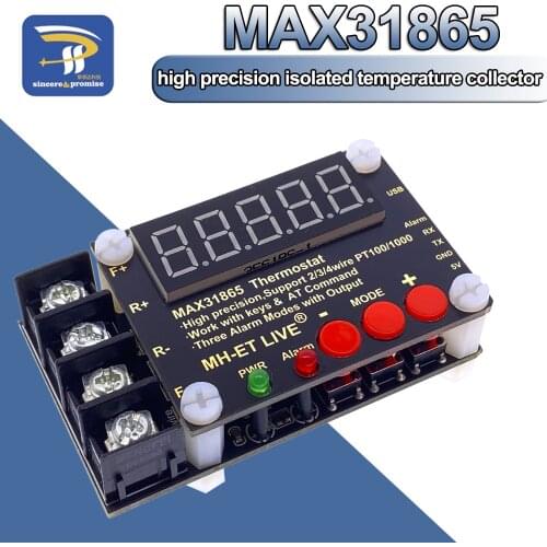 MAX31865 Thermostat High Precision Isolated Temperature Collector Module PT100 Serial Port Output Upper Computer Software