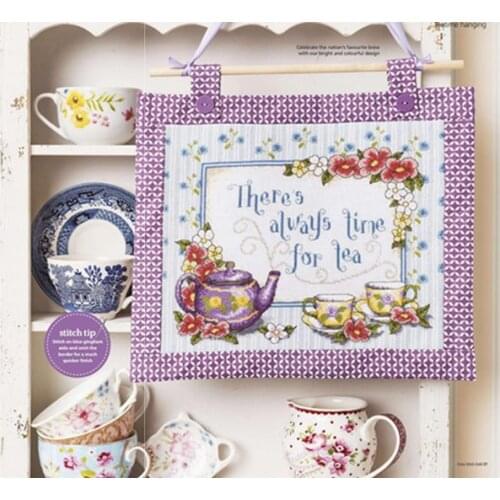 Wonderful tea time 39-34 Cross Stitch Kit Package Greeting Needlework Counted Kits Embroidery cross stitch set