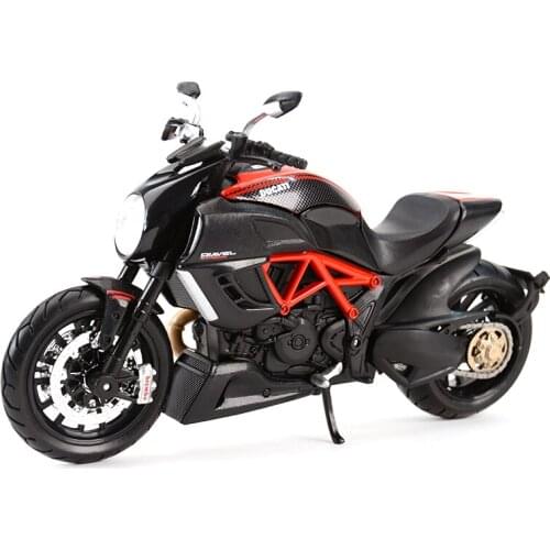 1:12 Ducati Diavel Carbon Red Die Cast Vehicles Collectible Hobbies Motorcycle Model Toys Xmas Birthday Gift for Boy Home Deco
