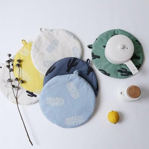 1pc Baking Pot Holder Hot Cooking Pads Cotton Holders Kitchen Cooking Microwave Gloves Baking Bbq Pot Holders Oven Mitts