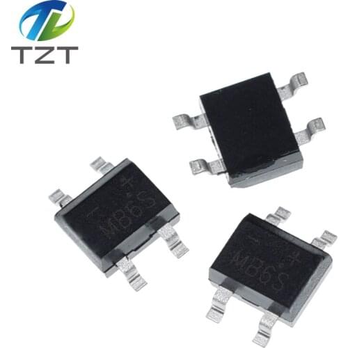 10pcs 600V 0.5A SOP-4 SMD rectifier diode bridge mb6s