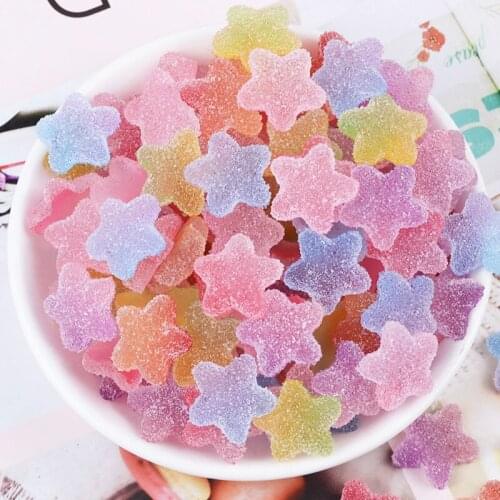 20pcs Colorful Love Heart Sweets Flatback Planar Resin Craft Child Gift Supplies DIY Phone Shell Decor Clothing Hair Accessories