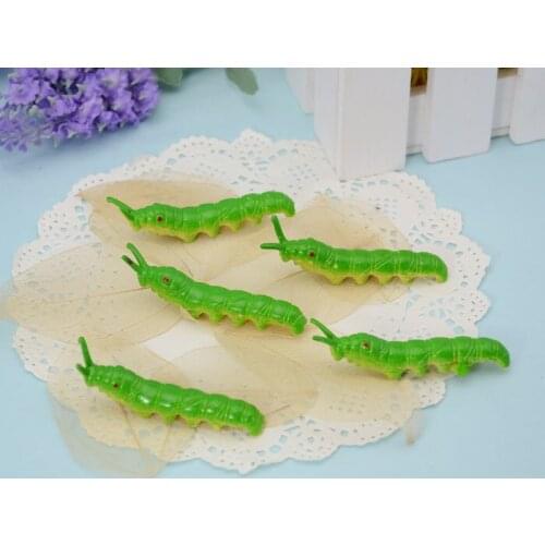 Free shipping Plastic material Micro artificial Worm model DIY accessories recognize animal 5pcs/ a lot FT008