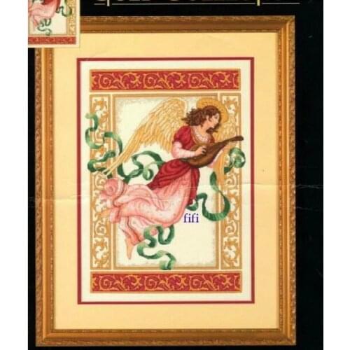 FREE Shipping Top Quality popular counted cross stitch kit music angel fairy, fairy music