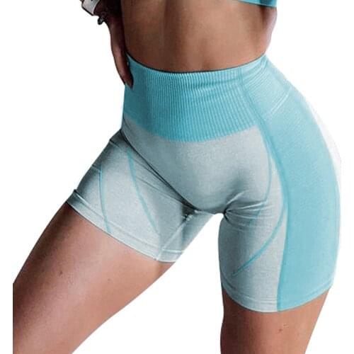 Seamless Yoga Shorts Gym Push Up Sport Shorts Women Super Stretchy Athletic Short Pants Slim Fit Fitness Running Sport Trousers
