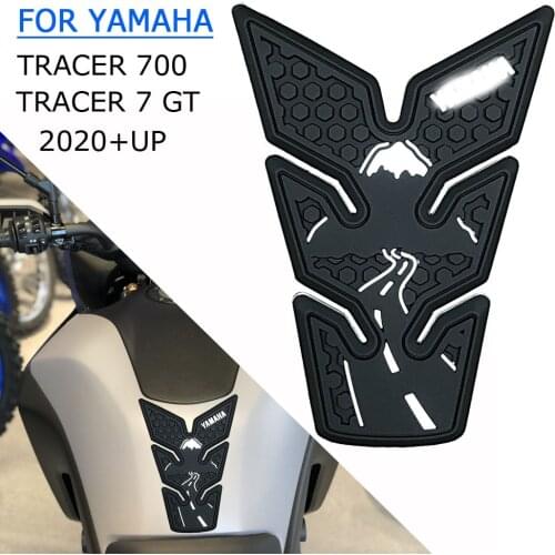 For TRACER700 Tracer 700 Tracer 7 GT MT-07 2020 2021 Motorcycle Non-slip Side Fuel Tank Stickers Waterproof Pad Rubber Sticker