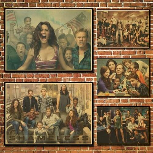 Emmy Rossum William H.Macy American Family comedy Shameless Vintage Paper Poster Wall Painting Home Decoration 42X30 CM 30X21 CM