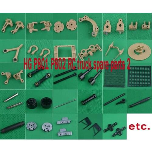 HG P801 P802 1/12 8X8 RC High-imitatlon US military truck spare parts Steering knuckle pull rod servo seat dog bone axle set2