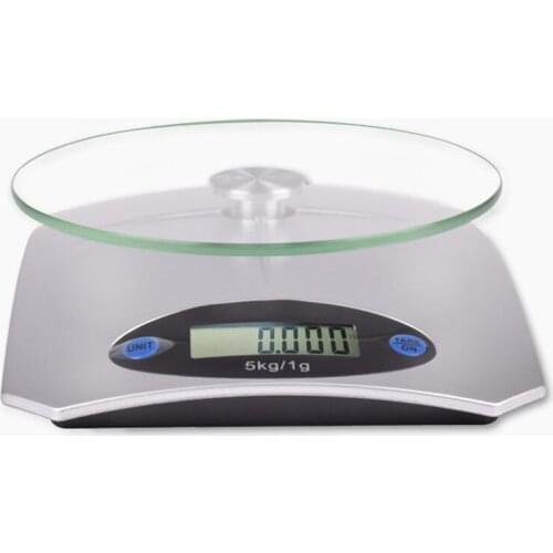 High 5000g/1g 5kg Food Diet Postal Kitchen Scales balance Measuring weighing scales LED electronic scales Tempered glass tray