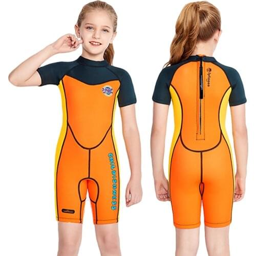 Swimwear Children Swimsuit One Piece Beach Sun Protection Rash Guard Girls With Sleeves Kids Swimming Surf Long Sleeve Swimsuit
