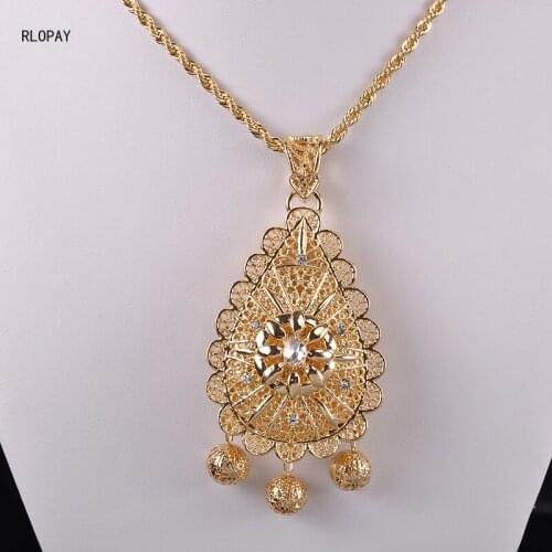 Moroccan Fashion Jewelry Pendent Napoleon Figure Necklace Pendent Gold Women Jewelry Necklace Pendants