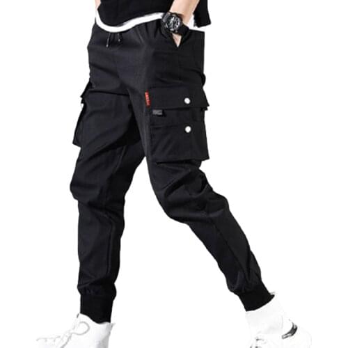 Fashion Military Style Mens Jogging Tactical Pants Sportswear Golf Pants Multi-Pocket Trousers Tied Pants Premium Quality