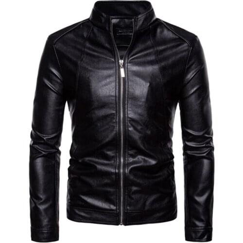 PU Leather Jacket Men Winter Fleece Military Casual Leahter Jacket Male Motorcycle Windbreaker Chaqueta Cuero Hombre