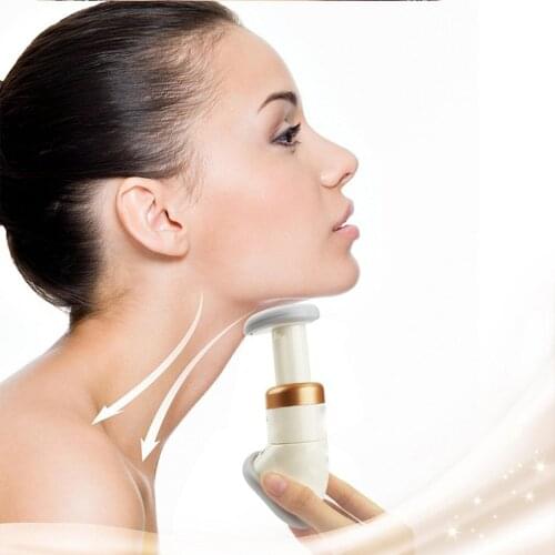 New Portable Proffesional Thin Axunge in Chin Massager Neck Slimming Chin Trainer with Three Springs Fabric Bags Packaging